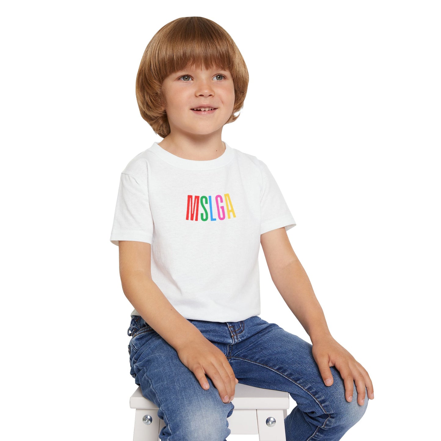 Colorful MSLGA Toddler T-Shirt - Fun & Playful Kidswear