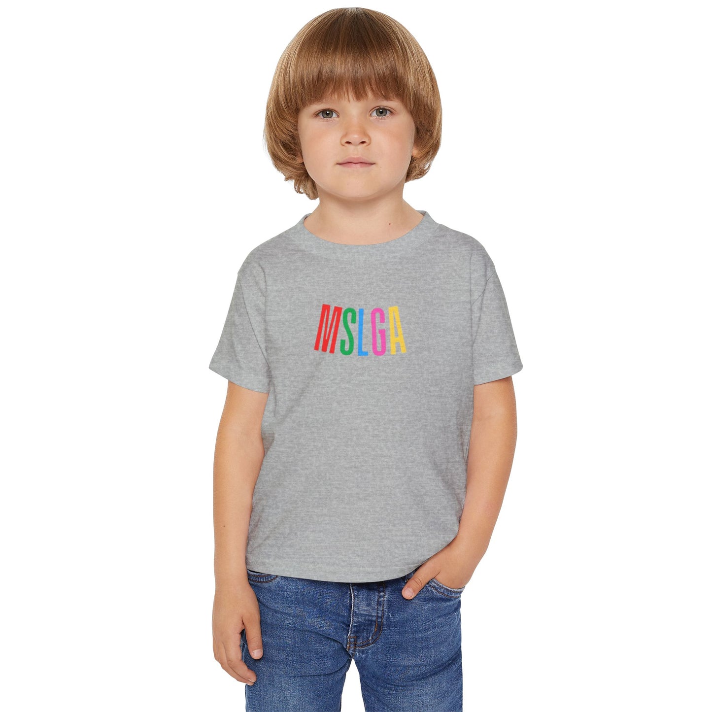 Colorful MSLGA Toddler T-Shirt - Fun & Playful Kidswear