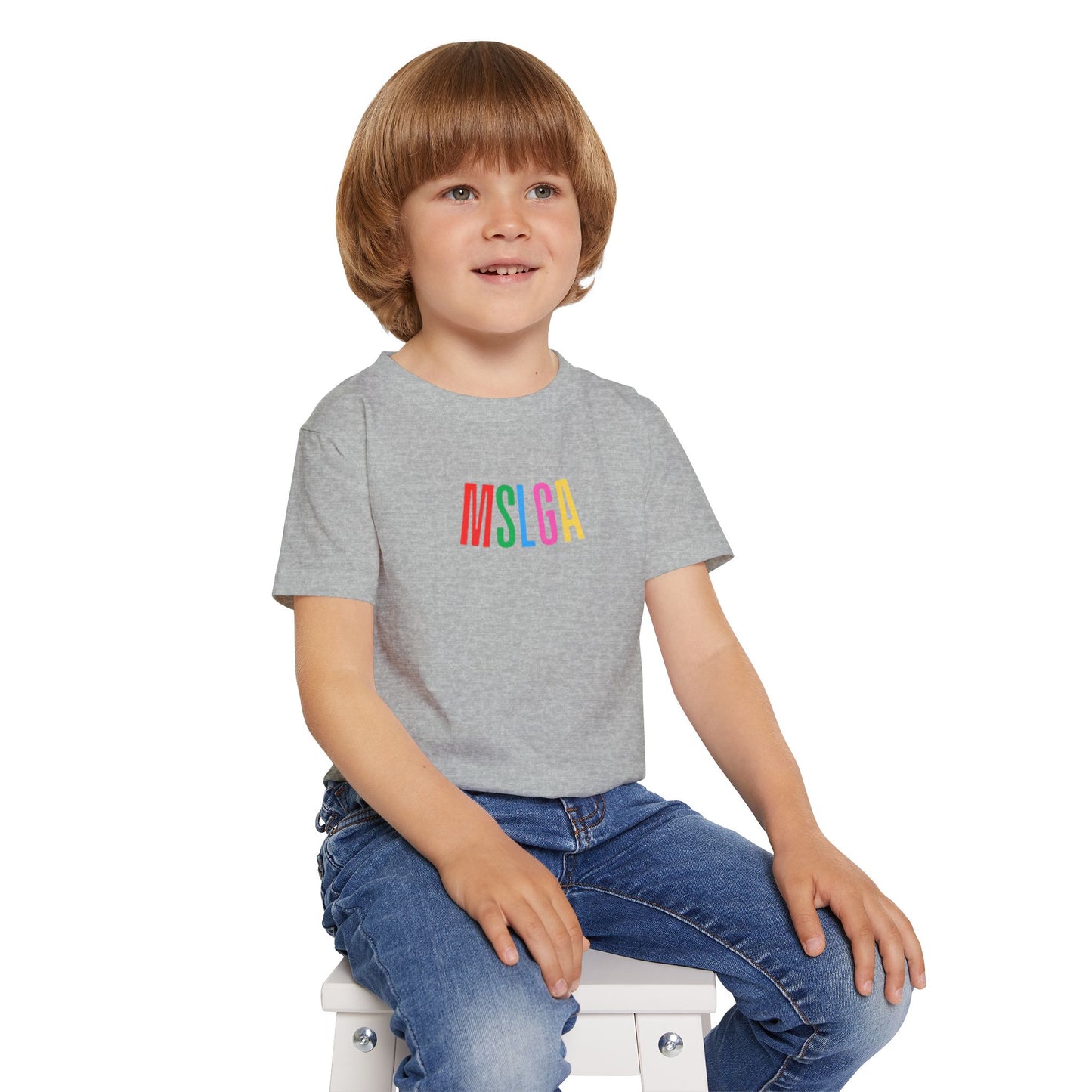 Colorful MSLGA Toddler T-Shirt - Fun & Playful Kidswear