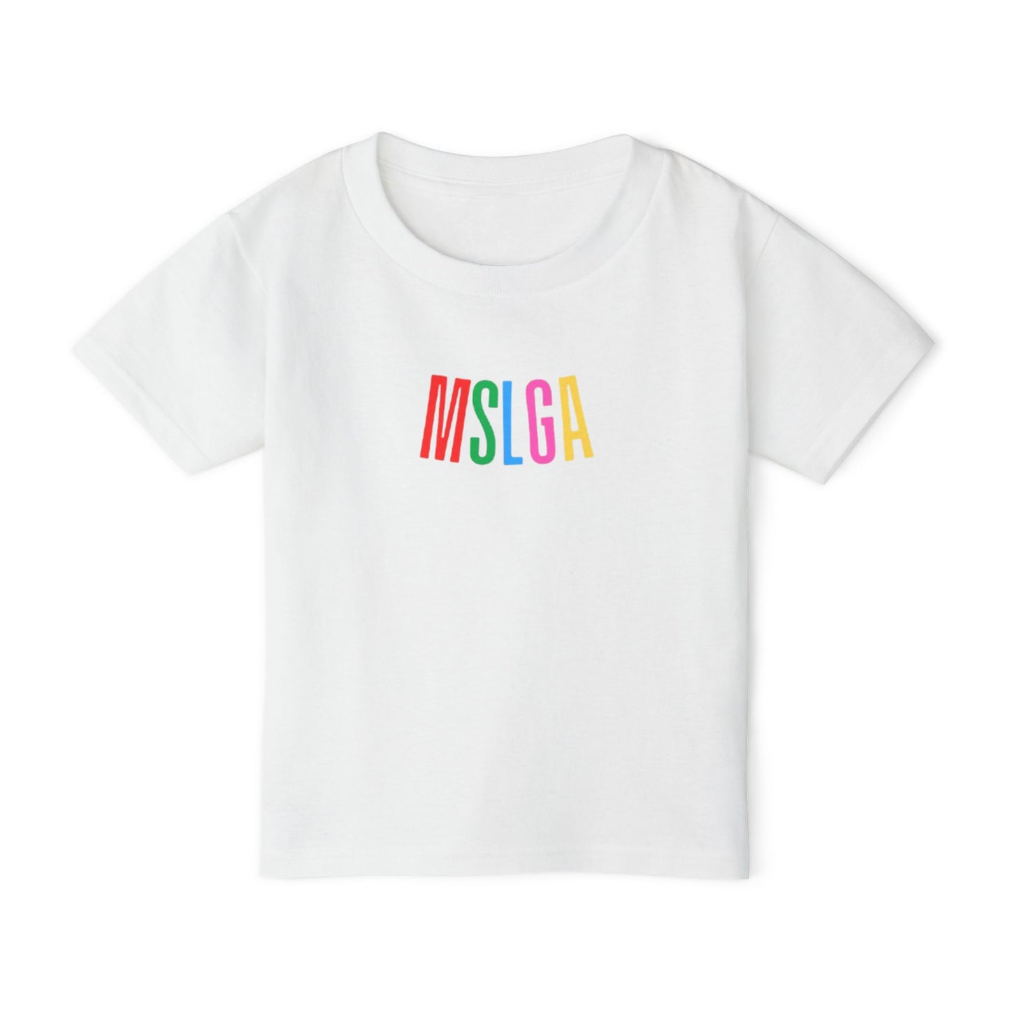 Colorful MSLGA Toddler T-Shirt - Fun & Playful Kidswear