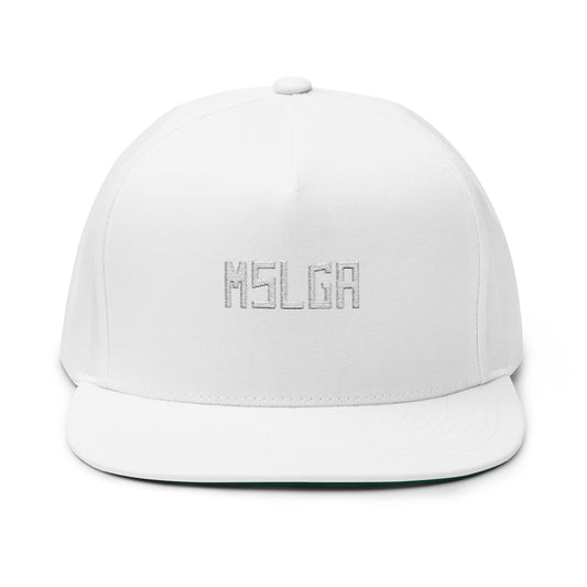 Embroidered Flat Bill Cap - Stylish Casual Headwear for Trendsetters